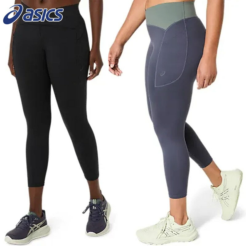 アシックス レディース ウイメンズNAGINO フレックス7/8タイツ アパレル タイツ インナー スポーツ 運動 シンプル ランニング トレーニング マラソン ブラック 黒 ブルー 青 送料無料 asics 2032D269