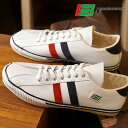 【即納】maccheronian マカロニアン 2215L メンズ レディース レザー スニーカー WHITE/RED/NAVY2(2215L-MF)【コンビニ受取対応商品】