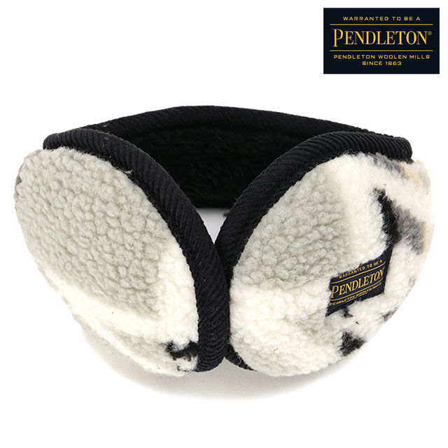 ペンドルトン PENDLETON ボアイヤーマフ [PDT-000-253024 FW25] BOA EAR MUFF メンズ・レディース フリース耳当て イヤーマフラー 防寒 ジャガードボア GREY 正規取扱店