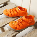 キーン KEEN キッズ サンダル ニューポート エイチツー KIDS NEWPORT H2 Y (1018275 SS18) キッズ ユース スポーツサンダル キャンプ アウトドア 靴 GOLDEN POPPY オレンジ系【ts】【e】