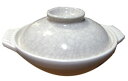 【日本製】シンプルなデザインがロングセラーのヒミツ！銀峯陶器の貫入土鍋　7号
