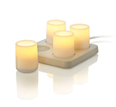 【超特価50%OFF】【送料無料】キャンドルのような暖かみのある優しい光OXO candela(キャンデラ) デミグロウ4ランプセット