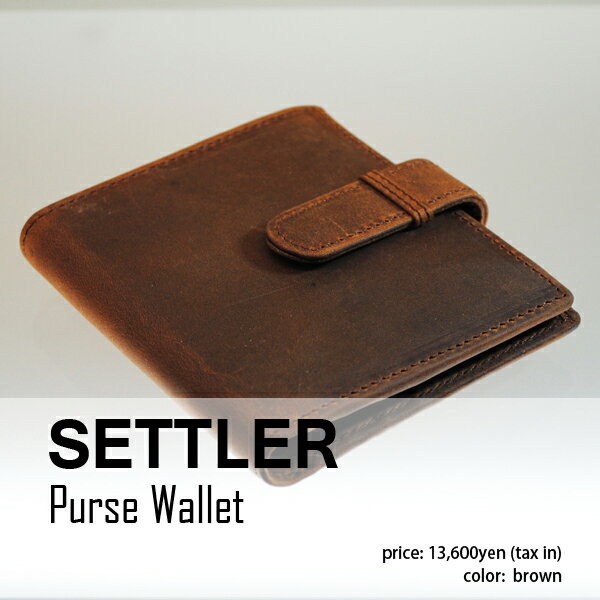 【SETTLER セトラー　公式通販】【送料無料】OW-1902パースウォレット Purse Wallet帯付き二つ折り財布