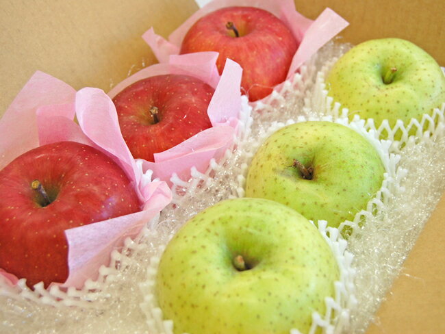 ふじりんごと王林の2色りんごセット