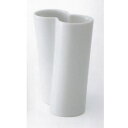 白山陶器 ツイスト ダブル 乳白 花器・花瓶・フラワーベース 出産祝い 誕生日 引き出物 結婚祝い 記念品 開店祝い 開業祝い 退職祝い 新築祝い 内祝い ホワイトデー 記念日 プレゼント ギフト 贈り物に!業務用にも!