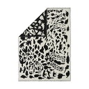 イッタラ Iittala チーター ブランケット （ブラック） 130x180cm 1061494 Oiva Toikka Collection Blanket Cheetah オイバ・トイッカコレクション ひざ掛け 白 ホワイト 黒