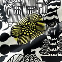 マリメッコ marimekko ファブリック生地 リントゥコト（192 ホワイト×ブラック） 10cm単位カット販売 067025 192 Cotton fabric LINTUKOTO HW ヘビーウェイトコットン マリメッコ生地 【ラッキーシール対応】