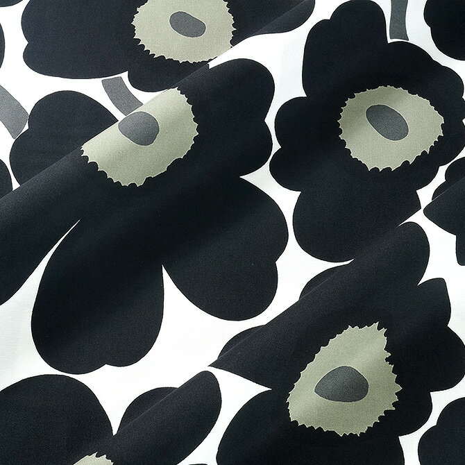 マリメッコ marimekko ファブリック生地 ピエニウニッコ （030 ブラック×ホワ…...:shop-aer:10000461