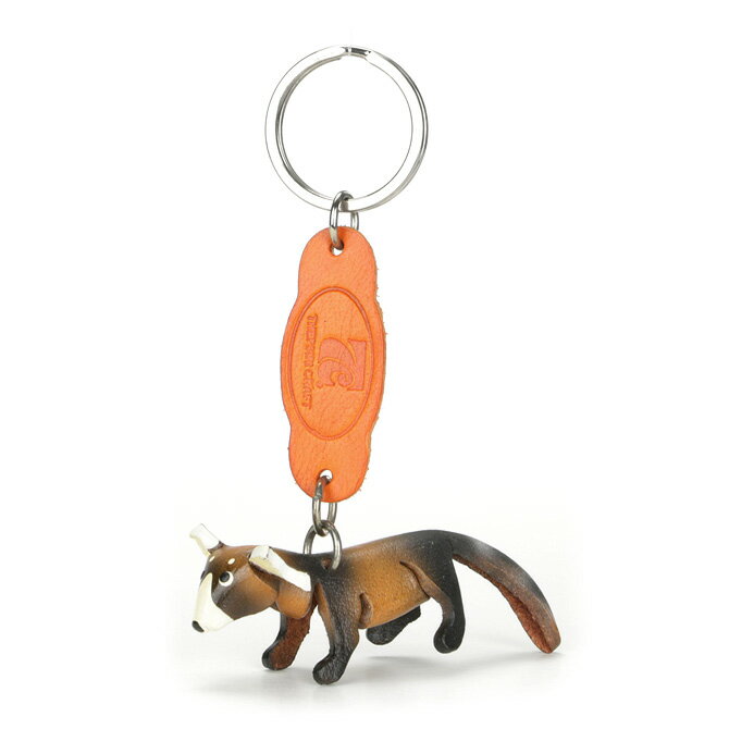 テプシリクラフト THEPSIRI CRAFT ラクーン レザーキーチャーム (ブラウン) KHRC 03001 Raccoon アライグマ 狸 タヌキ たぬき アニマルモチーフ 本革 動物 キーホルダー 【ラッキーシール対応】