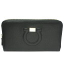Salvatore Ferragamo(フェラガモ) ラウンドファスナー長財布 ガンチーニ 22C843 0736969 NERO(ネロ)【送料無料】【あす楽対応】【RCP】【楽ギフ_包装】