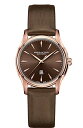 腕時計 ハミルトン レディース 【送料無料】Hamilton Brown Dial Brown Satin Strap Ladies Watch H32335971腕時計 ハミルトン レディース