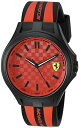 フェラーリ 腕時計 メンズ 0830281 Scuderia Ferrari Men's Quartz Plastic and Silicone Casual Watch, Color Black (Model: 0830281)フェラーリ 腕時計 メンズ 0830281