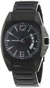 腕時計 ポリス メンズ 【送料無料】Police Men's PL-12897JSB/02M Interstate Black IP Stainless Steel Bracelet Date Watch腕時計 ポリス メンズ