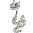 ボディキャンディー ボディピアス アメリカ 日本未発売 ウォレット Body Candy Stainless Steel Sparkling Blue Eye Detailed Dragon Belly Button Ringボディキャンディー ボディピアス アメリカ 日本未発売 ウォレット