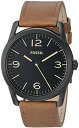 フォッシル 腕時計 メンズ 【送料無料】Fossil Men's ' Ledger Quartz Stainless Steel and Leather Watch, Color:Brown (Model: BQ2305)フォッシル 腕時計 メンズ
