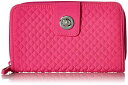 ヴェラブラッドリー ベラブラッドリー アメリカ 日本未発売 財布 【送料無料】Vera Bradley Women's Microfiber RFID Turnlock Wallet, Rose Petal, One Sizeヴェラブラッドリー ベラブラッドリー アメリカ 日本未発売 財布