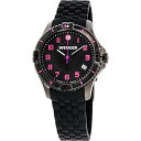 腕時計 ウェンガー スイス レディース 【送料無料】Wenger Squadron Quartz Movement Black Dial Ladies Watch 01.0121.112腕時計 ウェンガー スイス レディース
