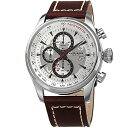 アクリボスXXIV 腕時計 メンズ Akribos XXIV Chronograph Men's Watch - 3 Subdials With Date Window on Sunray Dial On Genuine Leather Strap - AK915アクリボスXXIV 腕時計 メンズ