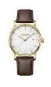 腕時計 ウェンガー スイス メンズ 腕時計 【送料無料】Wenger Men's Urban Classic Stainless Steel Quartz Watch with Leather Calfskin Strap, Brown, 22 (Model: 01.1741.108)腕時計 ウェンガー スイス メンズ 腕時計