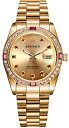 インヴィクタ インビクタ 腕時計 レディース 【送料無料】REGINALD Unisex Watch Luminous Hands Sapphire Full Gold Stainless Steel Quartz Diamonds Dial Watches (Gold)インヴィクタ インビクタ 腕時計 レディース