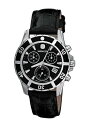腕時計 ウェンガー スイス レディース 【送料無料】Wenger Women's 70745 Sport Elegance Chrono Black Dial Leather Watch腕時計 ウェンガー スイス レディース