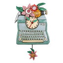 壁掛け時計 振り子時計 インテリア 海外モデル アメリカ 【送料無料】Allen Designs P2021 Swinging Pendulum Clock The Writer Typewriter Design 14 inches x 8 inches壁掛け時計 振り子時計 インテリア 海外モデル アメリカ