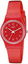 スウォッチ 腕時計 レディース LR127 【送料無料】Swatch Women's LR127 Originals Analog Display Swiss Quartz Red Watchスウォッチ 腕時計 レディース LR127