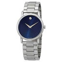 腕時計 モバード メンズ 【送料無料】Movado Classic Museum Quartz Navy Dial Men's Watch 2100015腕時計 モバード メンズ