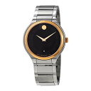 腕時計 モバード メンズ 【送料無料】Movado Quadro Black Dial Men's Watch 0607394腕時計 モバード メンズ