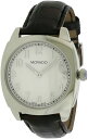腕時計 モバード メンズ 【送料無料】Men's White Dial Brown Genuine Leather腕時計 モバード メンズ