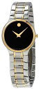 腕時計 モバード レディース 【送料無料】Movado Serio Quartz Black Dial Two-Tone Ladies Watch 0607289腕時計 モバード レディース