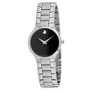 腕時計 モバード レディース 【送料無料】Movado Serio Black Dial Stainless Steel Ladies Watch 0607288腕時計 モバード レディース