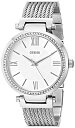 ゲス GUESS 腕時計 レディース U0638L1 GUESS Women's Silver-Tone Modern Woven Watchゲス GUESS 腕時計 レディース U0638L1