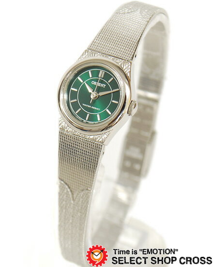 オリエント ORIENT レディース 腕時計 アナログ AUB3R008F シルバー×グリーン 