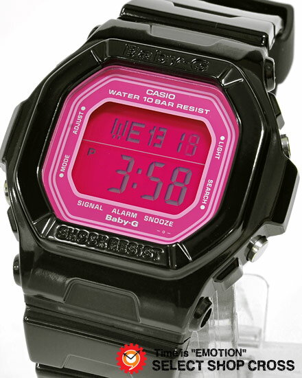 CASIO Baby-G カシオ ベビーG 海外モデル レディース 腕時計 キャンディーカラーズシリーズ BG-5601-1 ブラック×ピンク  