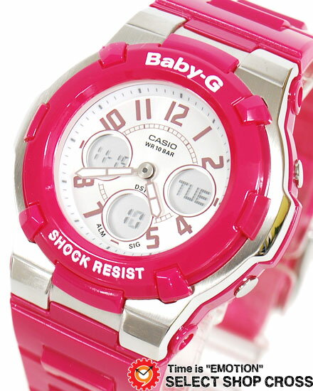 ベビーG カシオ Baby-G CASIO アナデジ レディース 腕時計 海外モデル BGA-110-4BDR ピンク/シルバー 