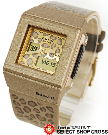 カシオ ベビーG Baby-G CASIO CASKET レディース 腕時計 海外モデル BGA-200LP-5EDR ゴールド 豹柄 