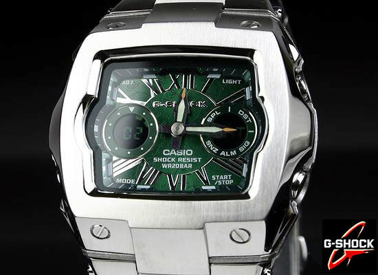 【楽天市場】ジーショック Gショック カシオ G-SHOCK スクエアメタルフェイス G-011AD-3B グリーン CASIO 腕時計