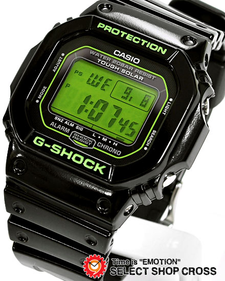 カシオ CASIO G-SHOCK Gショック ジーショック 腕時計 メンズ タフソーラー 海外限定モデル G-5600B-1DR G-5600B-1　ブラック×グリーン 