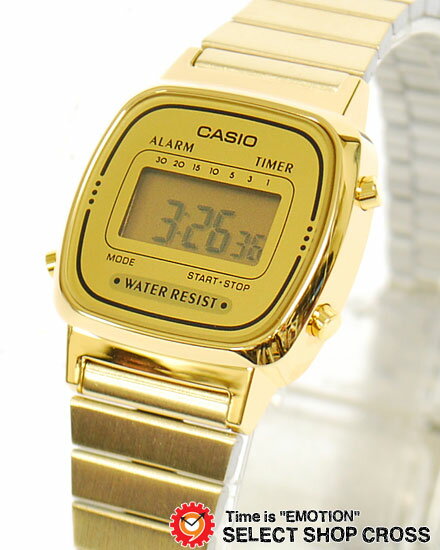 カシオ CASIO レディース 腕時計 デジタル表示 LA670WGA-9DF ゴールド 【楽ギフ_包装】カシオ CASIO レディース 腕時計 デジタル LA670WGA-9DF 金　