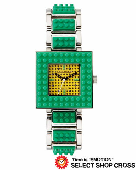【SALE】 ナノブロック nanoblock デコれる腕時計 リストウォッチ おまけ人形付き na-2629ge グリーン ※送料無料対象外
