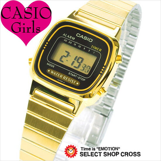  CASIO カシオ レディース 腕時計 デジタル 腕時計 海外モデル LA670WGA-1U ゴールド　