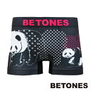 BETONES ビトーンズ ボクサーパンツ/アンダーウェア/インナーウェア メンズ アニマル柄 ANIMAL4 パンダ BLACK ブラック D004-9-BK