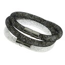 スワロフスキー SWAROVSKI スターダスト ダブル レディース ブレスレット 5185001 ホワイト/グレー