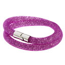 スワロフスキー SWAROVSKI スターダスト 2重巻き レディース ブレスレット 5186425 ピンク