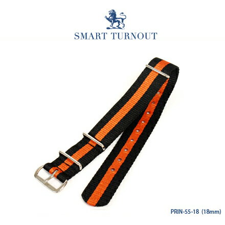 【SALE】 SMART TURNOUT ウォッチストラップ NATOタイプ腕時計替えベルト Princeton University (18mm) PRIN-55-18 ※送料無料対象外