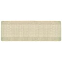 【3個セット】 洗いやすい キッチンマット/台所マット 【ベージュ】 約45×120cm 長方形 乾きやすい 折りたたみ 『優踏生』