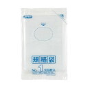 規格袋 1号100枚入03LLD透明 K01 【(200袋×5ケース)合計1000袋セット】 38-446