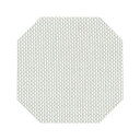 尺2 隅切マット/ランチョンマット 【ホワイト格子】 360mm×360mm 塩ビ 〔和食 レストラン 居酒屋 店舗 お店 飲食業〕【代引不可】