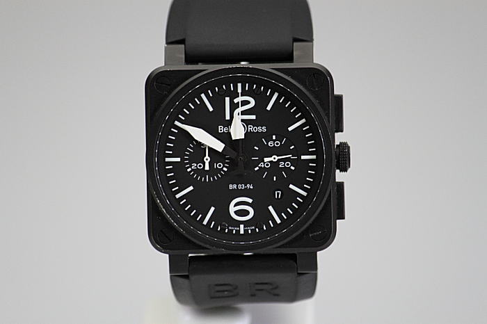 《送料無料/返品可》　Bell＆Ross 　ベル＆ロス　PVD　BR03-94-S　クロノグラフ　【中古】【送料無料0319k】 【smtb-TD】【saitama】【05P06jul10】 【MB-KP】